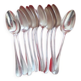 12 tablespoons in silver metal