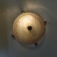 Large glass wall light 1950 vintage transparent old light fixture