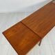 1960s vintage Danish mid-century extendable teak coffee table by Trioh Møbler