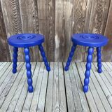 Pair of twisted stools or tables