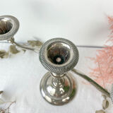 Silver candle holder 3 candles