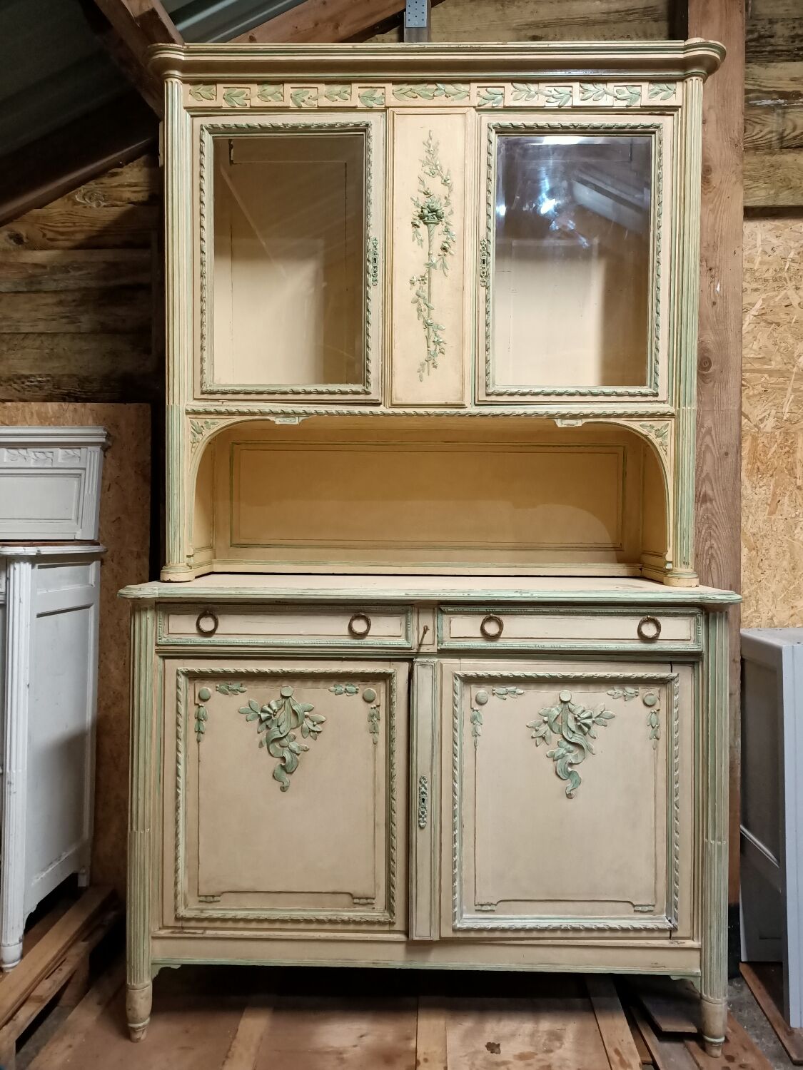 Old weathered Provencal buffet
