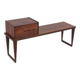 Banc de hall danois + élément tiroir par Kai Kristiansen pour Aksel Kjersgaard