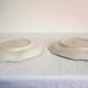 2 vintage apple barbotine plates signed Francesco Guarino