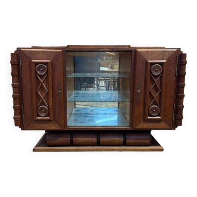 Buffet bas Art Déco Moderniste - Chêne massif