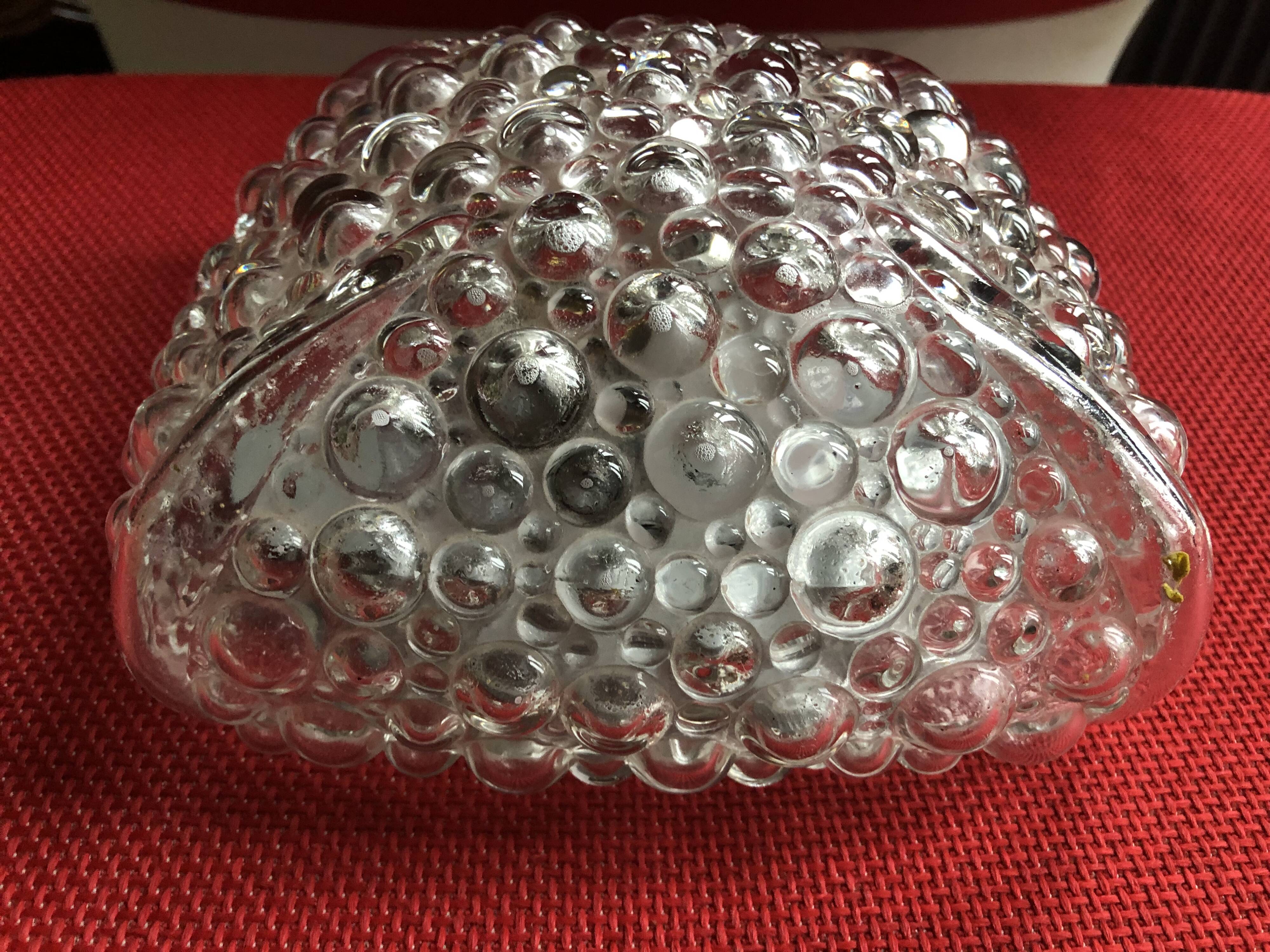 Bubble glass wall sconce by Helena Tynell circa 1950