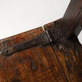 16th Century French wooden stool with storage and nice patina