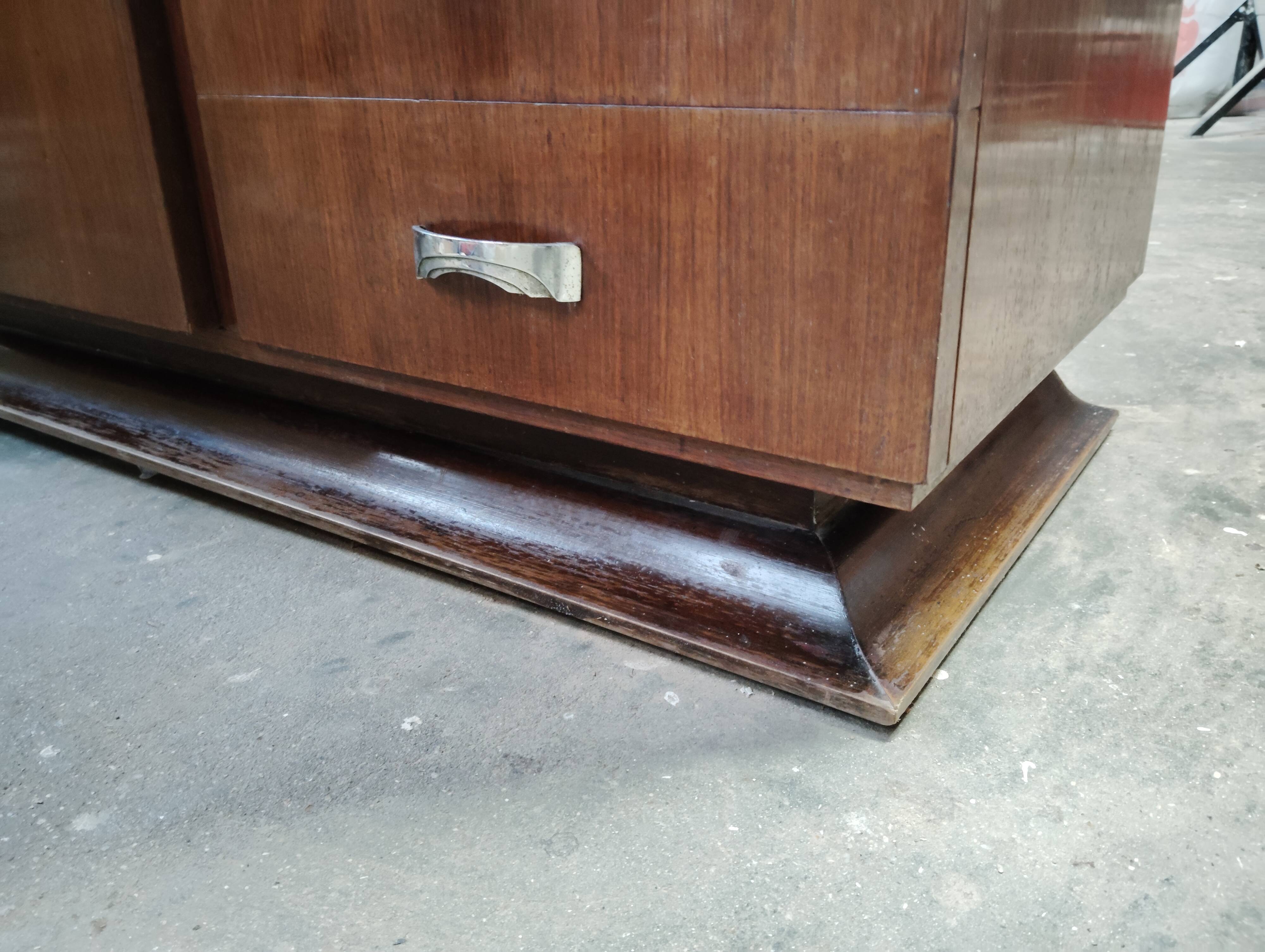 Asymmetrical art deco wardrobe