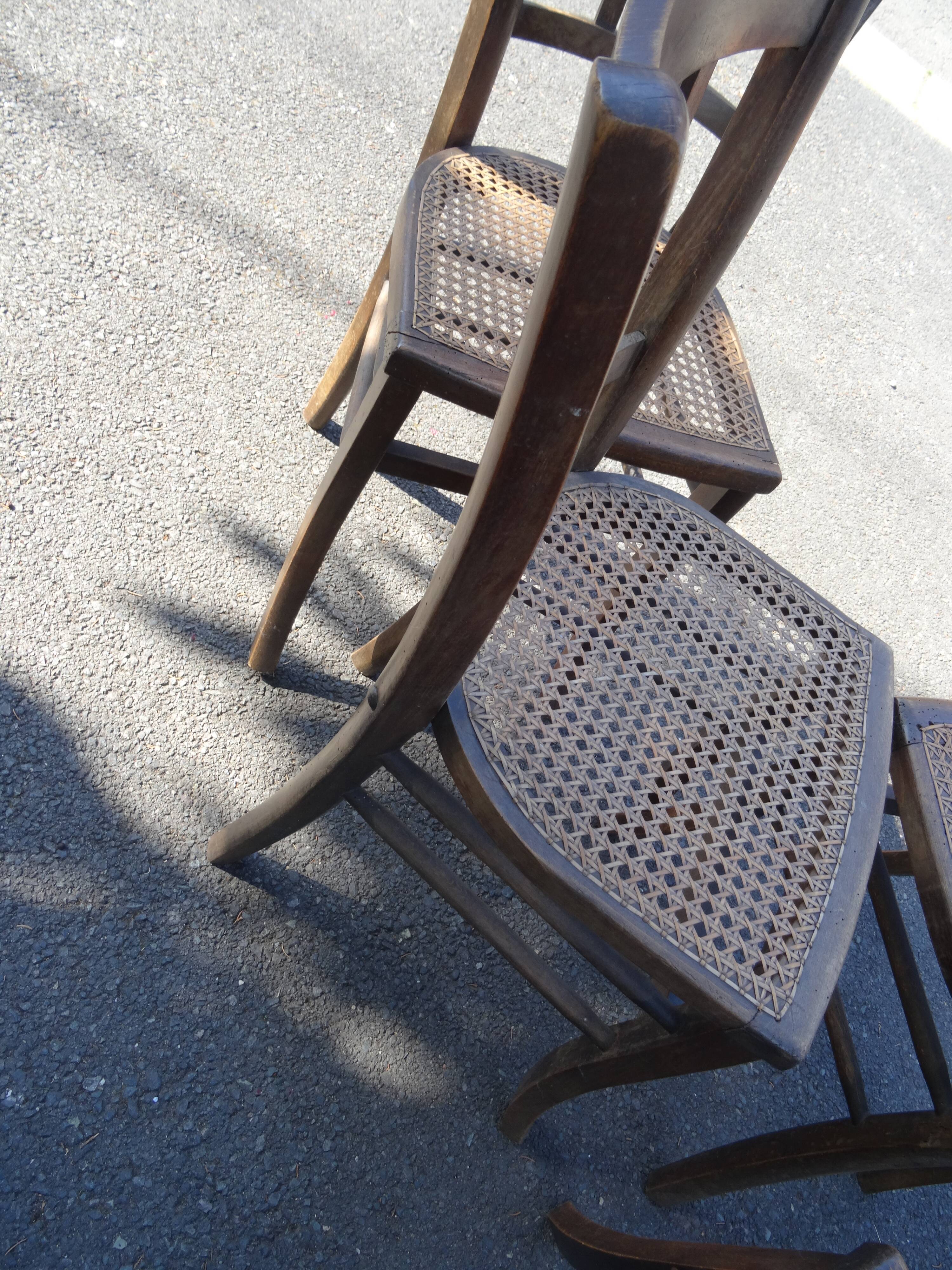Lot of 4 cannese bistro chairs