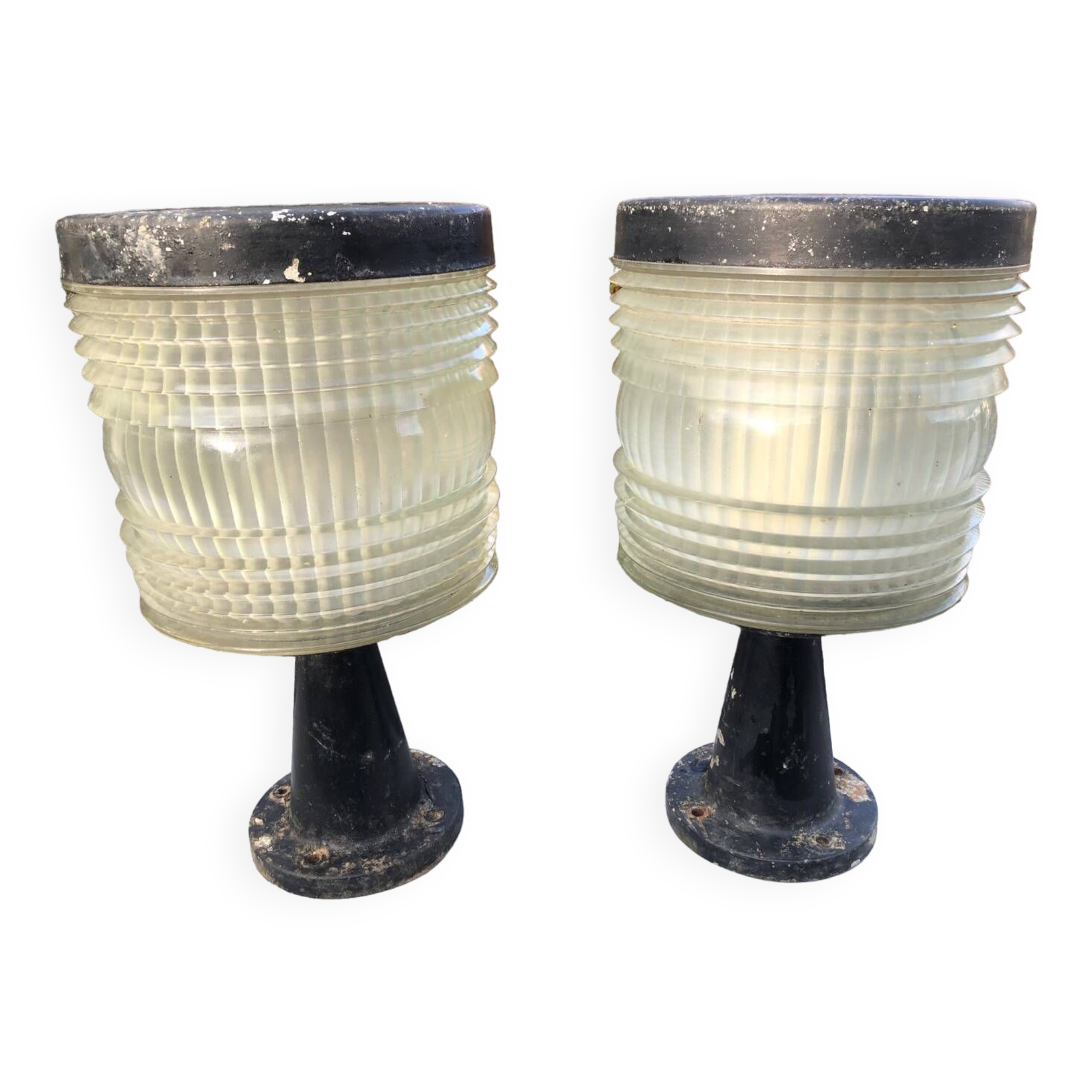 Pair of vintage bur leuchten lamps from the 60s