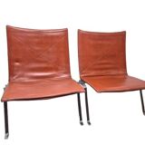 Poul Kjaerholm (1929-1980) pair of PK22 low chairs, Kold Christensen