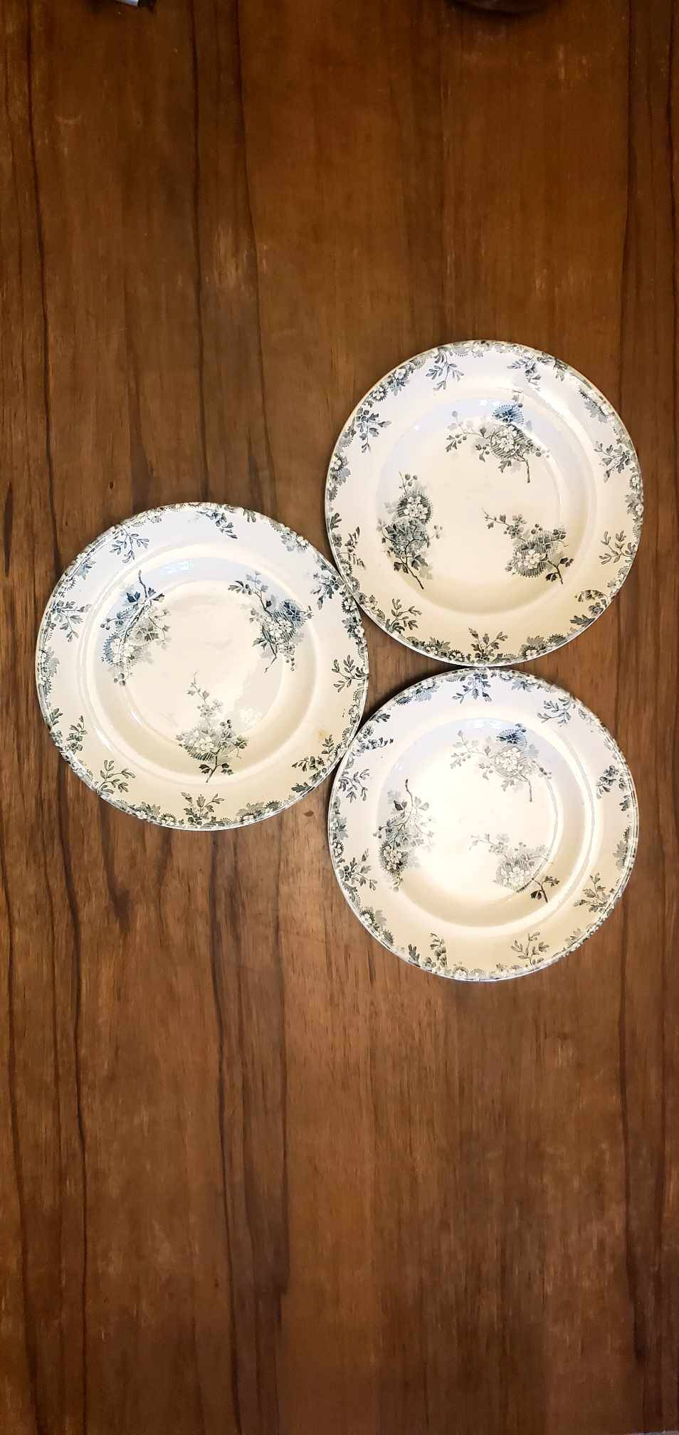 Set of 3 Longwy Hanoi model plates