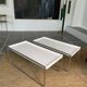 Paire de tables basses vintage trays Katell