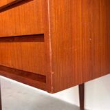 Vintage Danish free standing desk teak