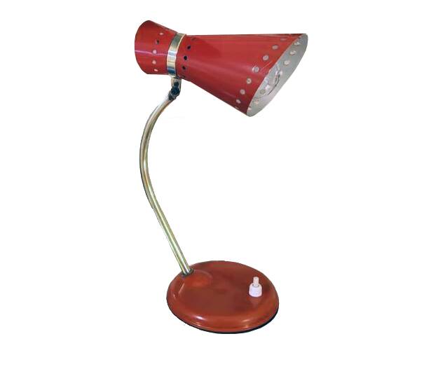Lampe de Bureau Vintage • Diabolo • René Mathieu • Lunel • 1950