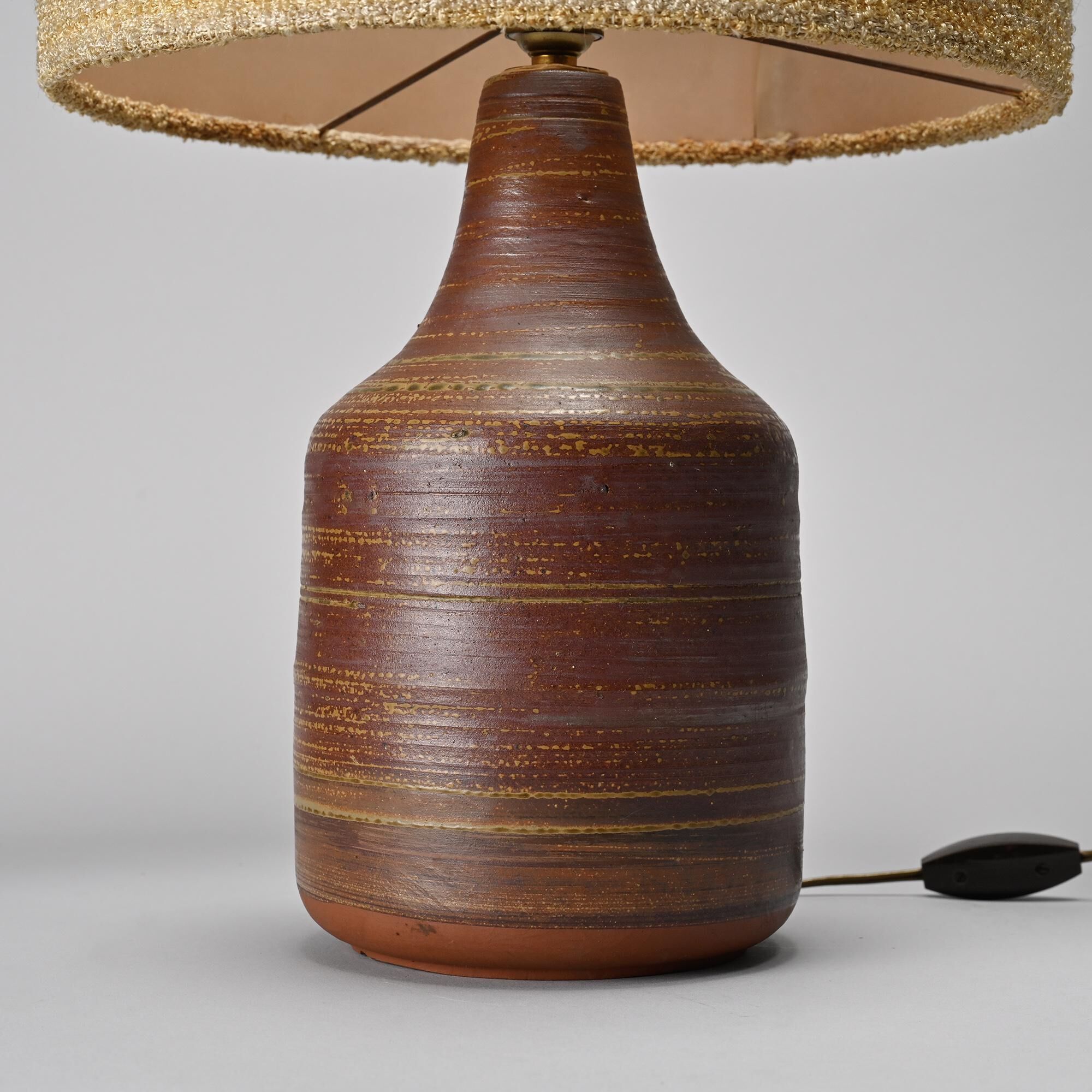 Ceramic lamp by Jacques Pouchain, Atelier Dieulefit, 1960s
