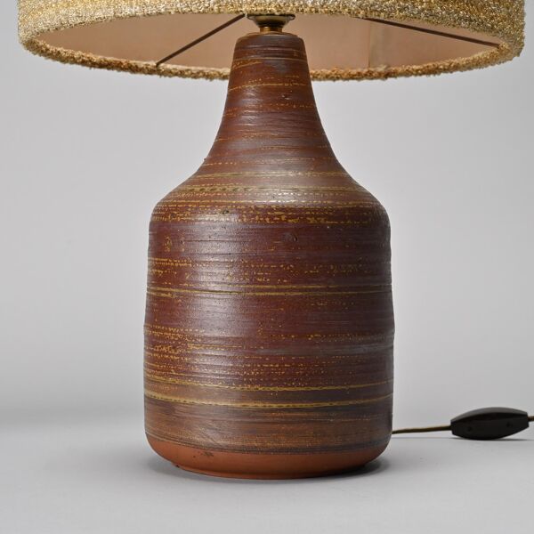 Lampe en céramique par Jacques Pouchain, Atelier Dieulefit, années 1960