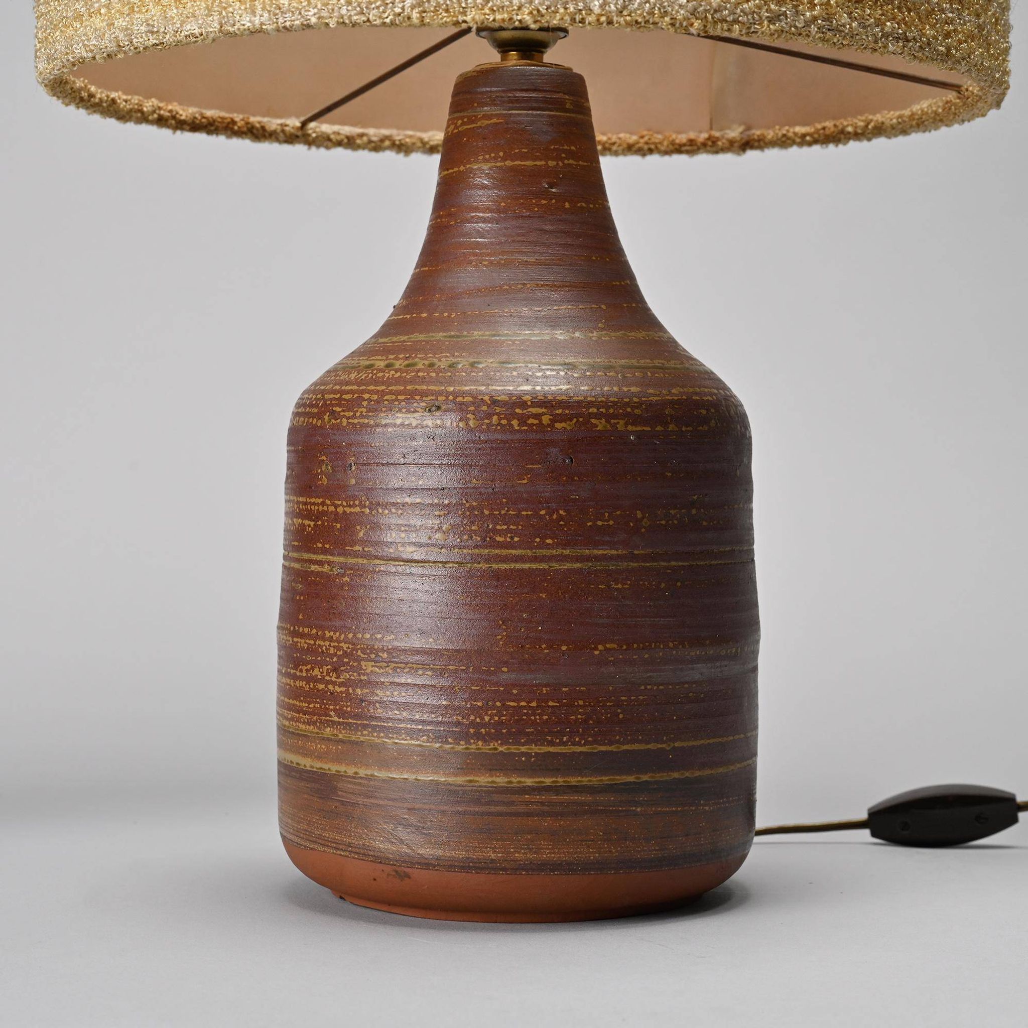 Lampe en céramique par Jacques Pouchain, Atelier Dieulefit, années 1960
