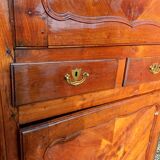 Armoire 19 ème en noyer 2 portes 2 tiroirs