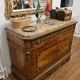 Marquetry commode Napoleon III – Marble top – Gilded bronzes