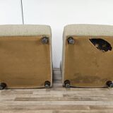 70s modular sofa with three seats in fabric