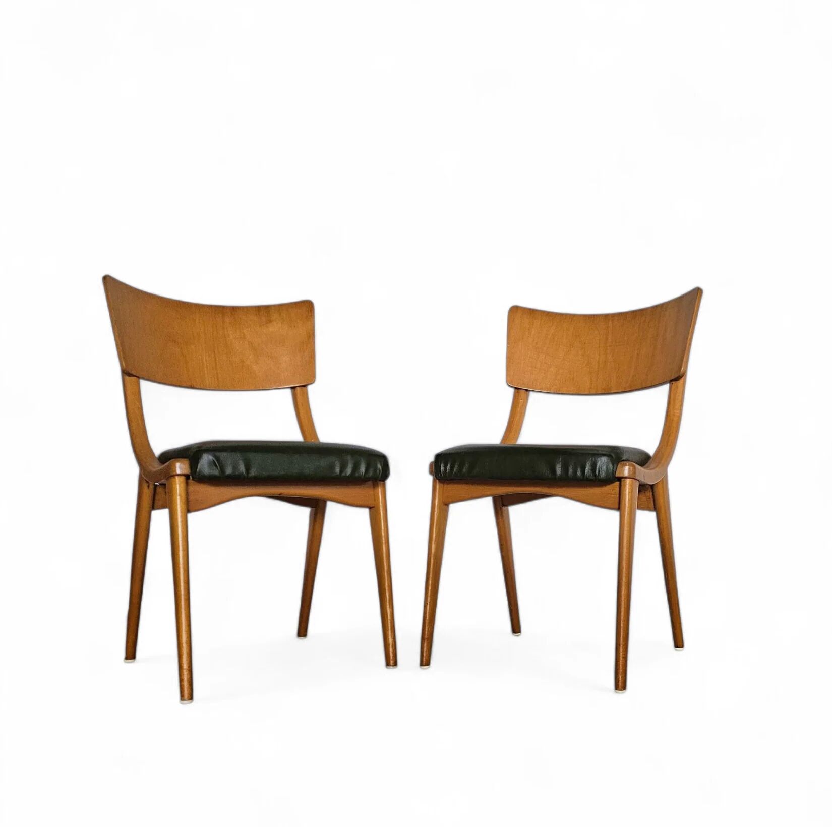4 x Wooden Dining Benchairs 136 / Chairs by Stol Kamnik / 1960s / Slovenia