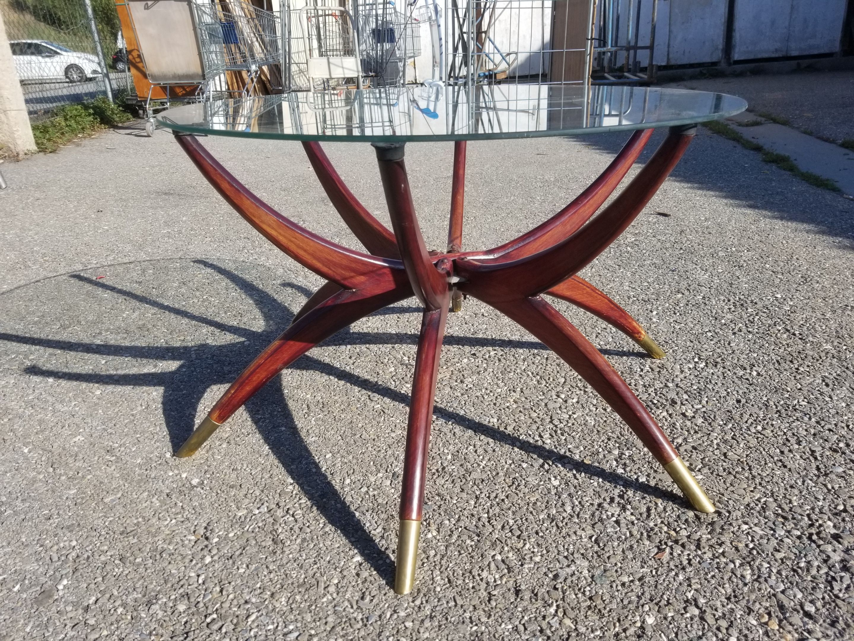 Vintage round coffee table