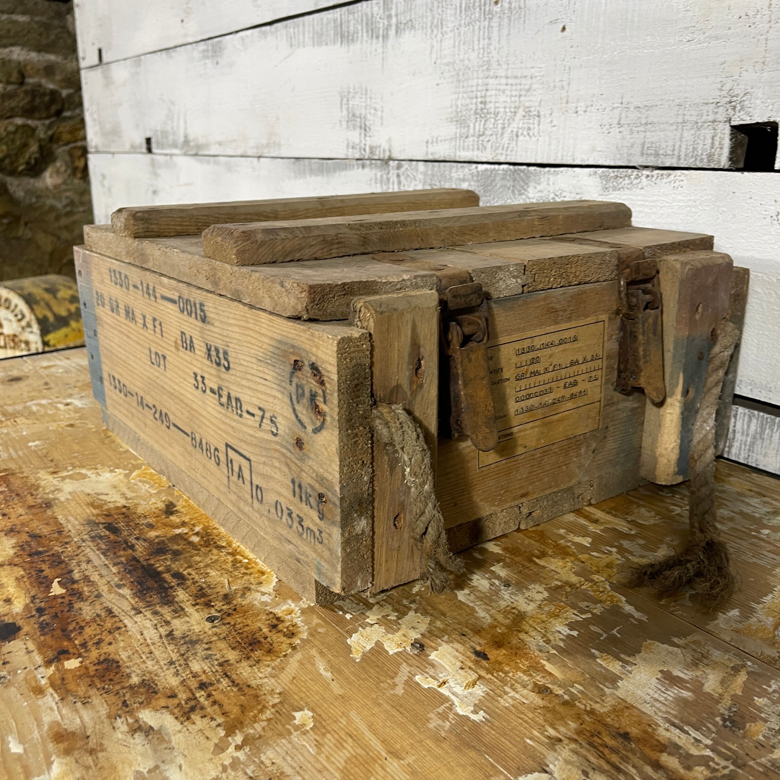 Wooden ammunition box