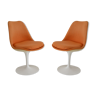 Pair of Saarinen chairs for Knoll Orange