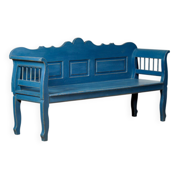 Banc en pin ancien, années 1900