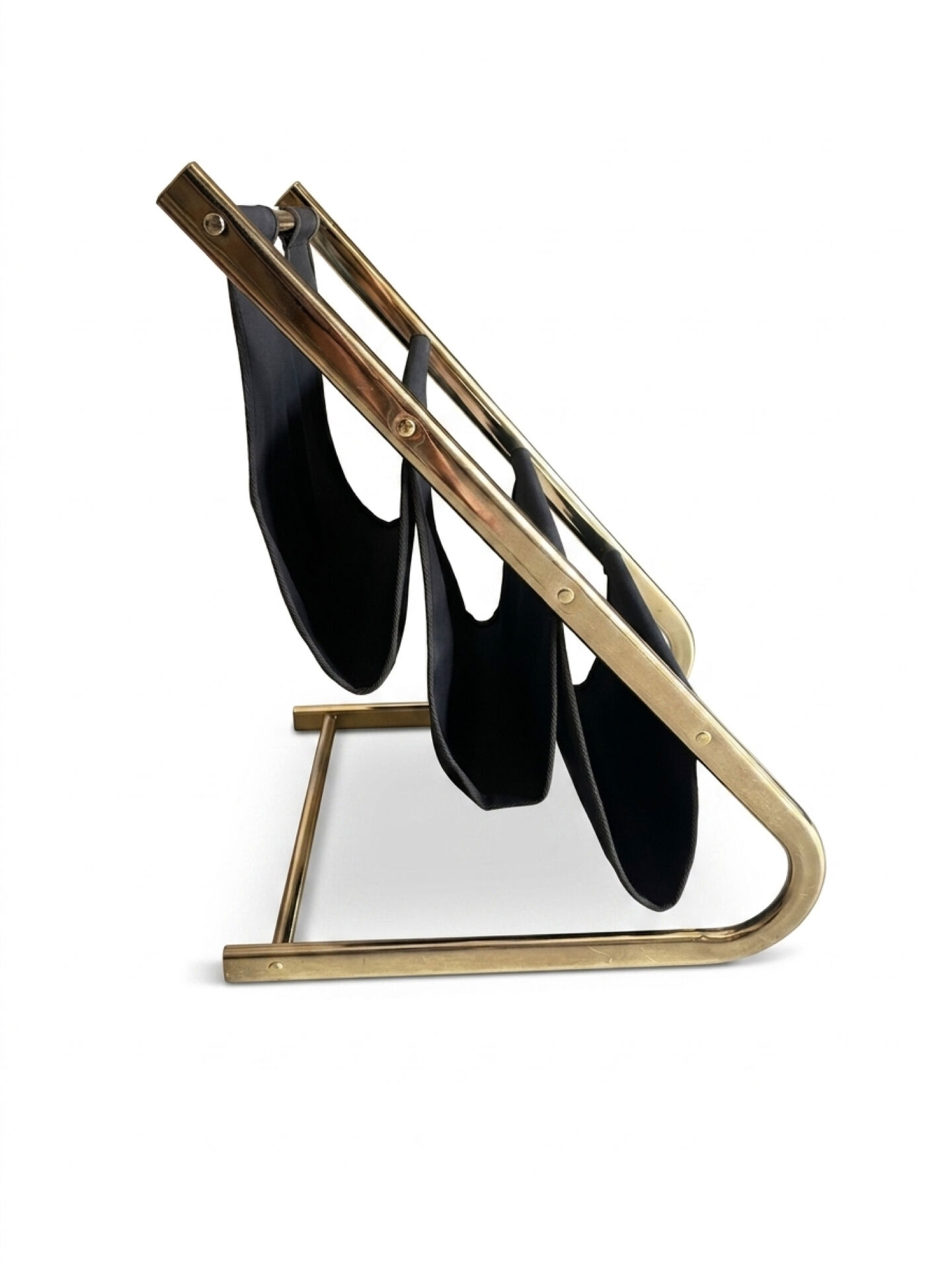 Vintage magazine rack from the 1970s.