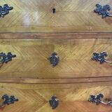 Commode style Louis XV-Transition en merisier