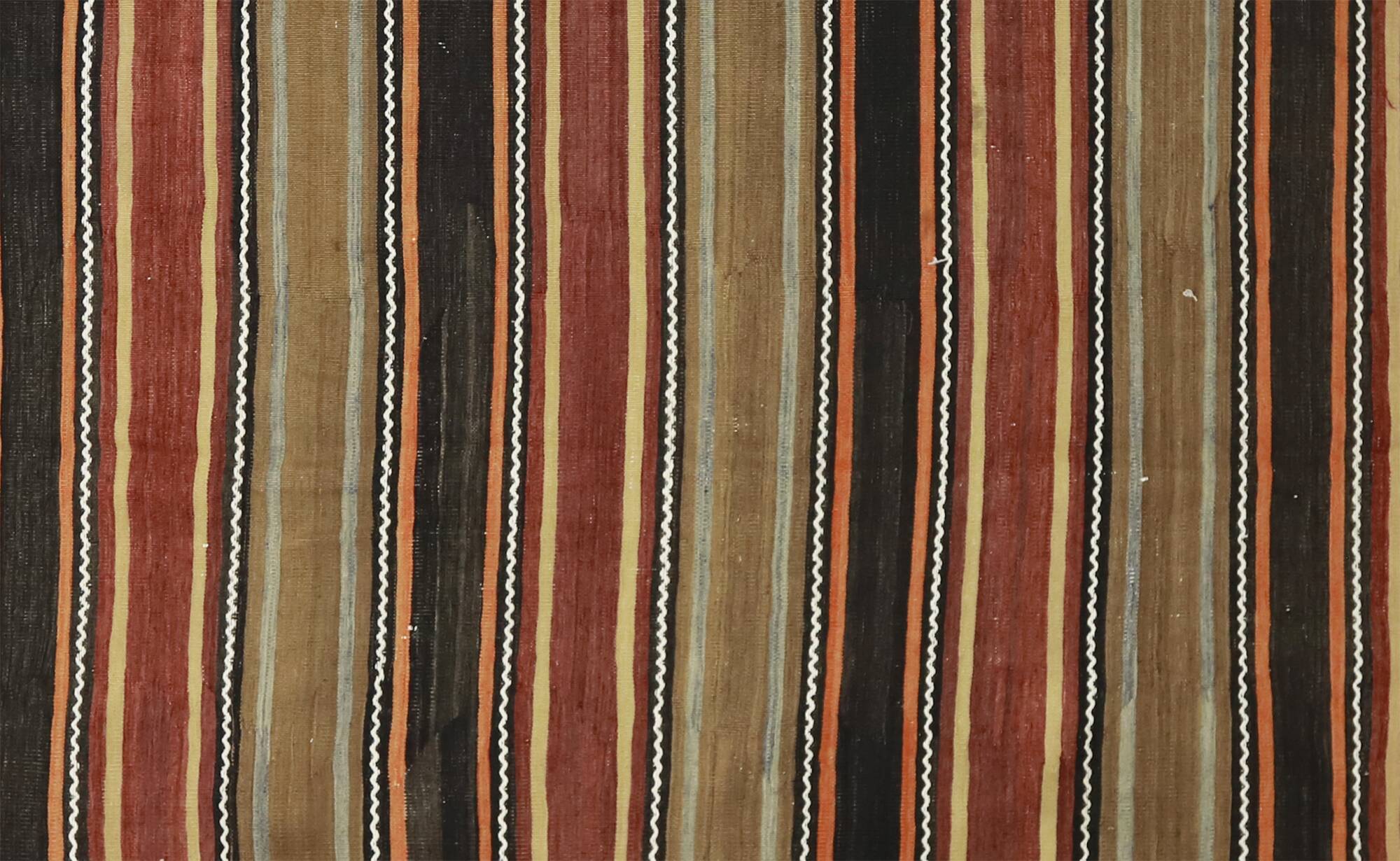 Turkish Anatolian Handmade Vintage Area Kilim Rug 336 cm x 173 cm