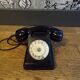 Vintage bakelite rotary telephone