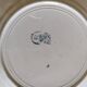 Set of 6 dinner plates in Terre de fer earthenware, blue color