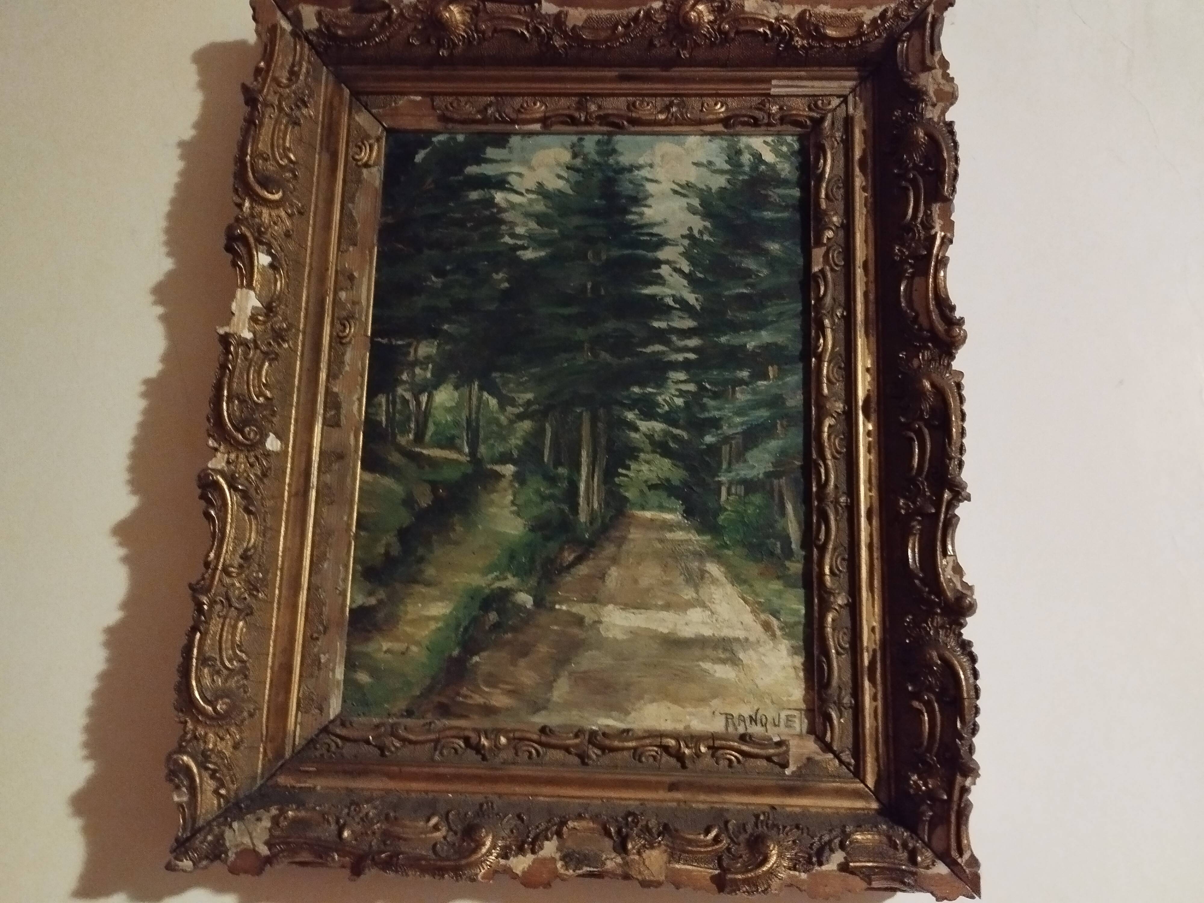 Oil on canvas "the undergrowth"