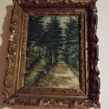 Oil on canvas "the undergrowth"