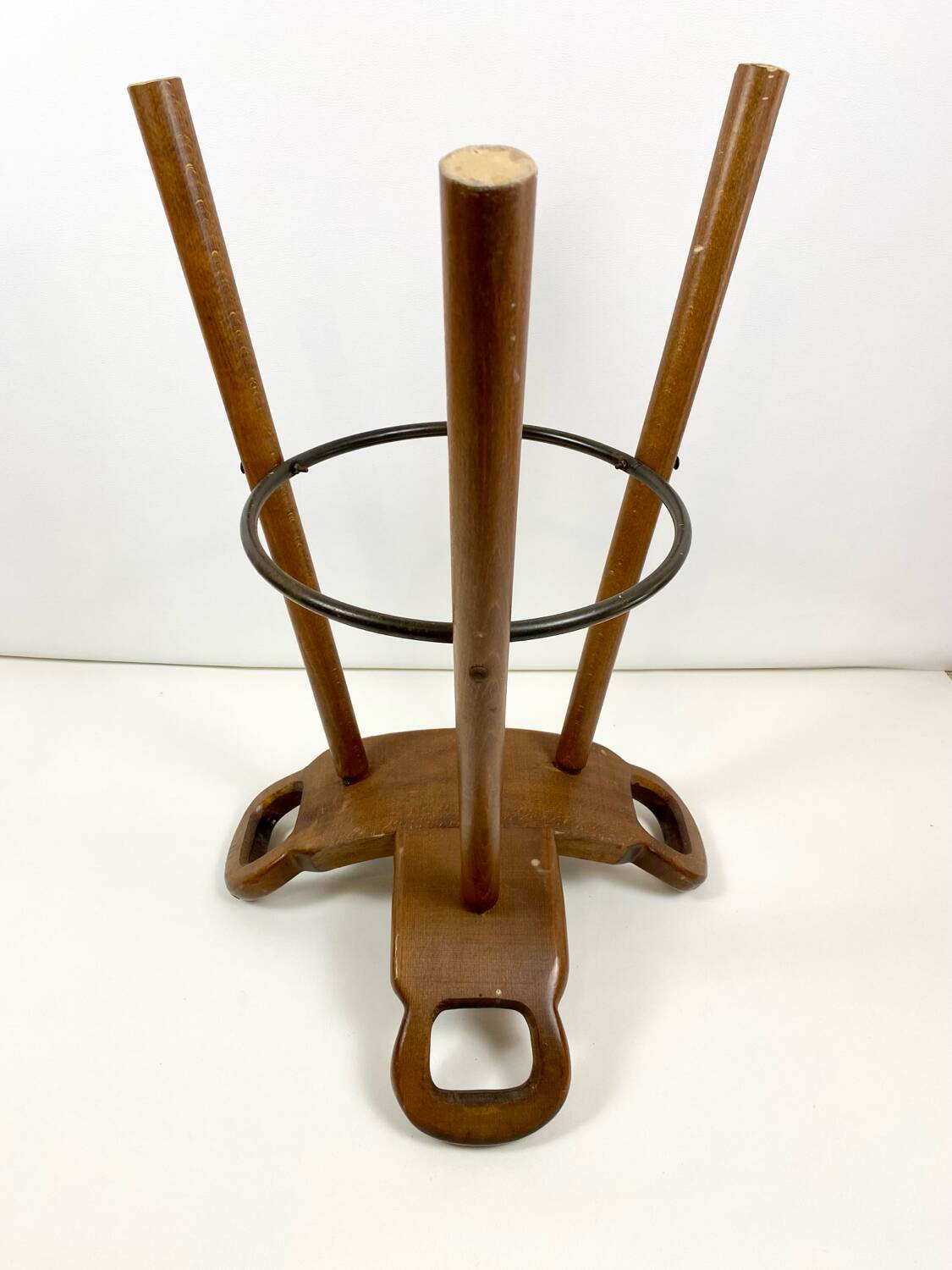 Brutalist bar stool by Carl Malmsten