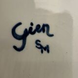 3 Hollow plates in Gien earthenware