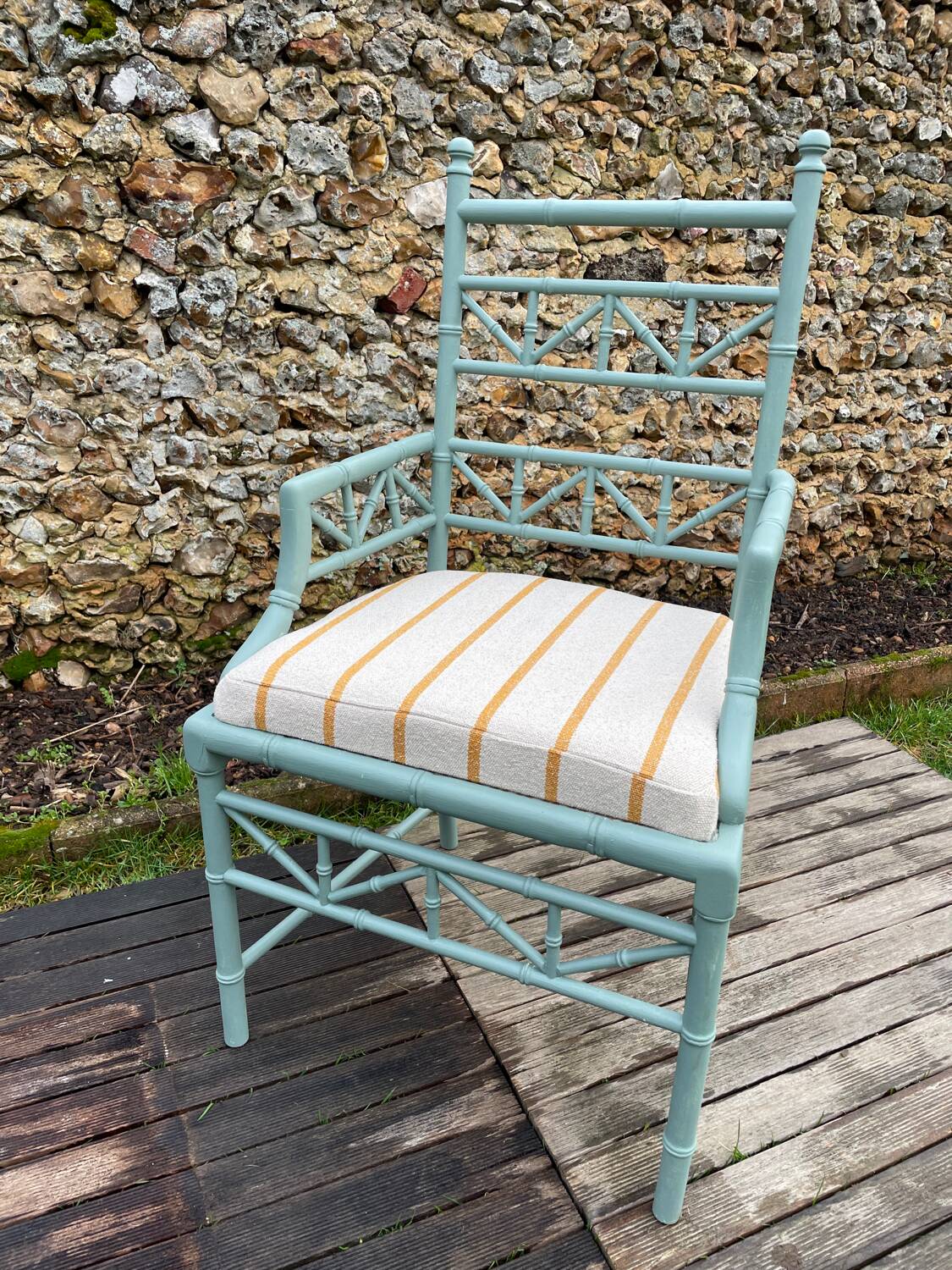 Vintage winter garden armchair 1970.