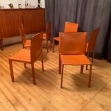A set of six Pasqualina chairs by Grassi & Bianchi, Enrico Pellizzoni, Italy, 1980s.