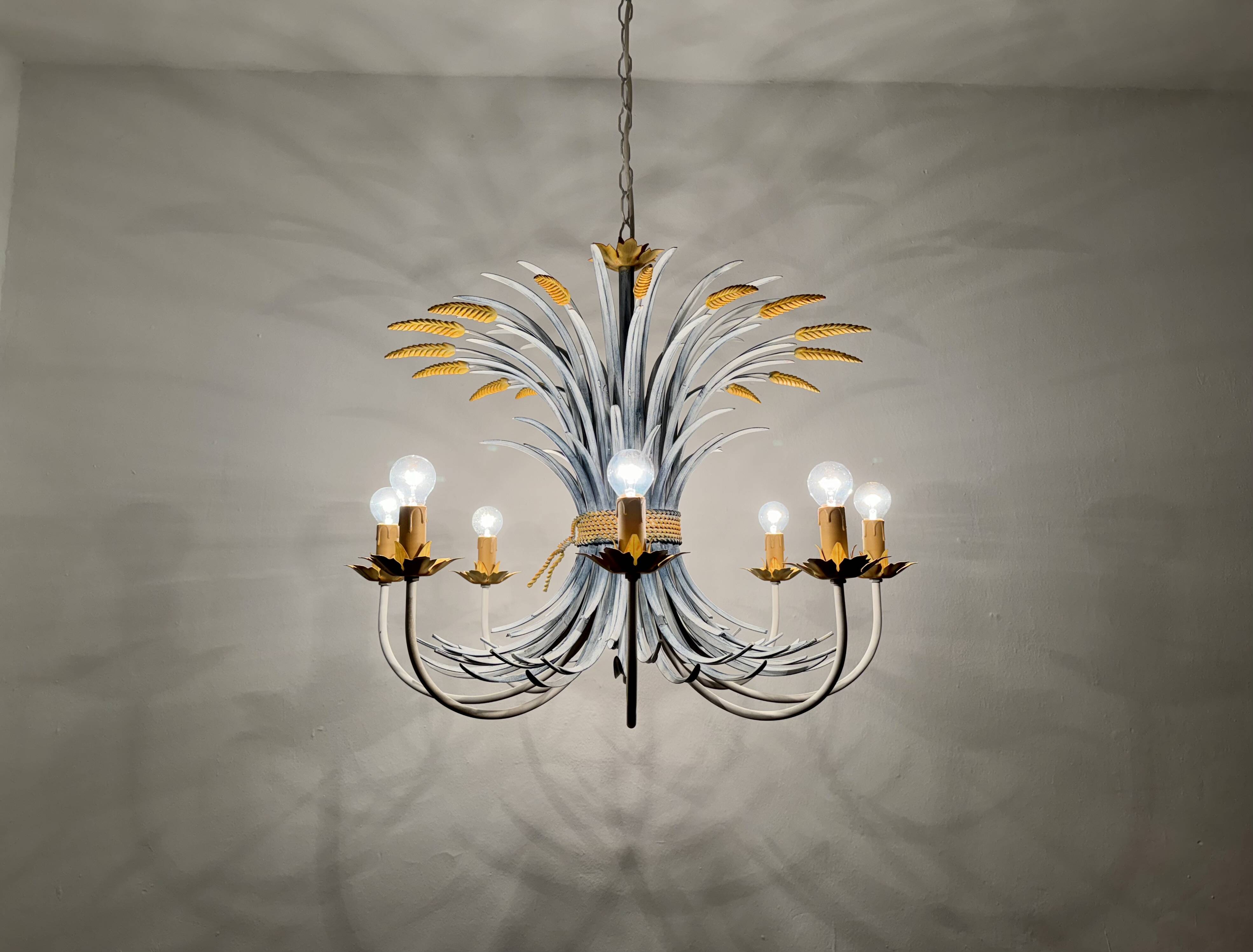 Large Italian Hollywood Regency Chandelier by Hans Kögl
