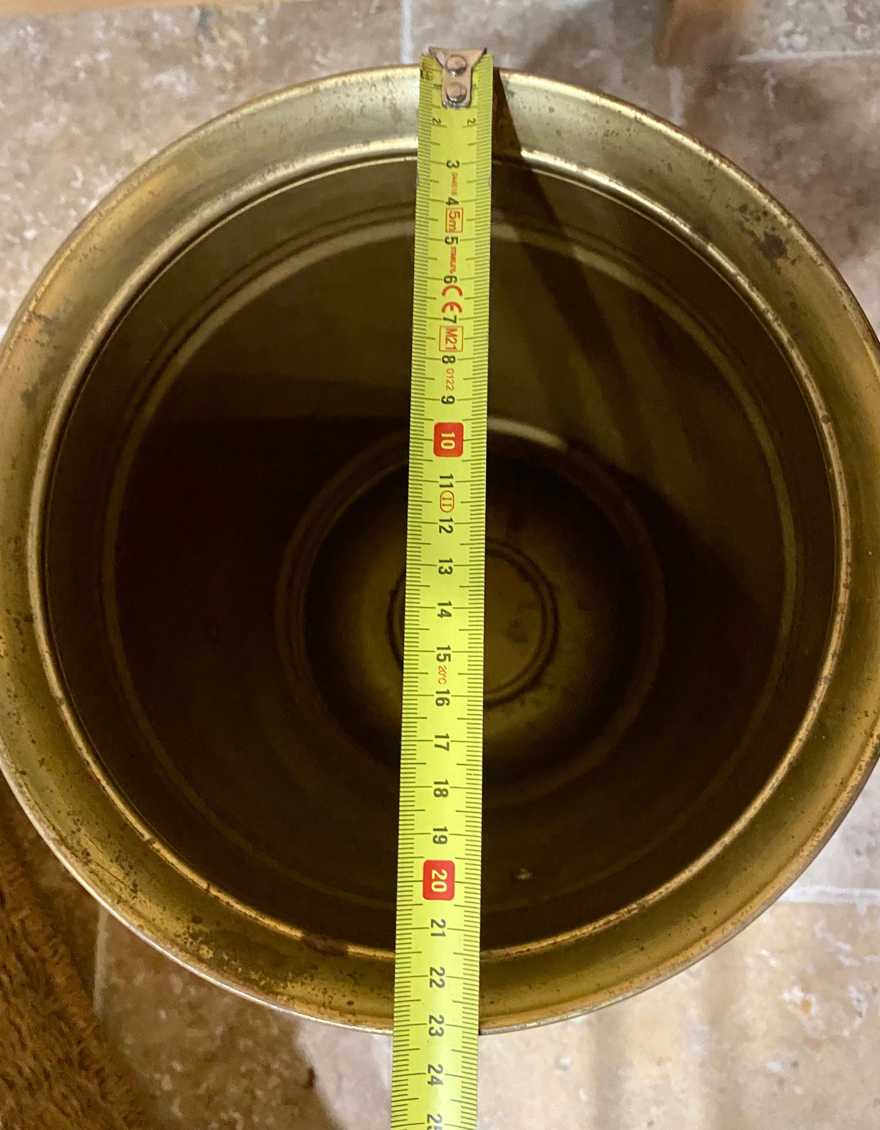 Umbrella stand in brass and bronze