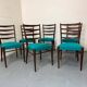 Chaises de salle à manger en teck de style danois du milieu du siècle par Cees Braakman pour Pasto