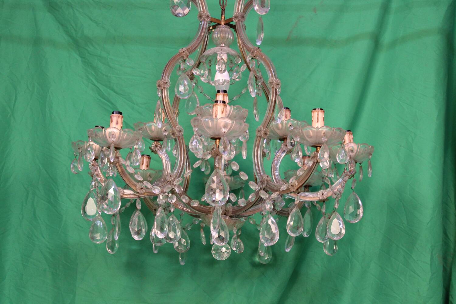 Chandelier en cristal italien