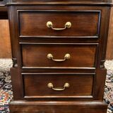 Classic English Desk with Green Inlay