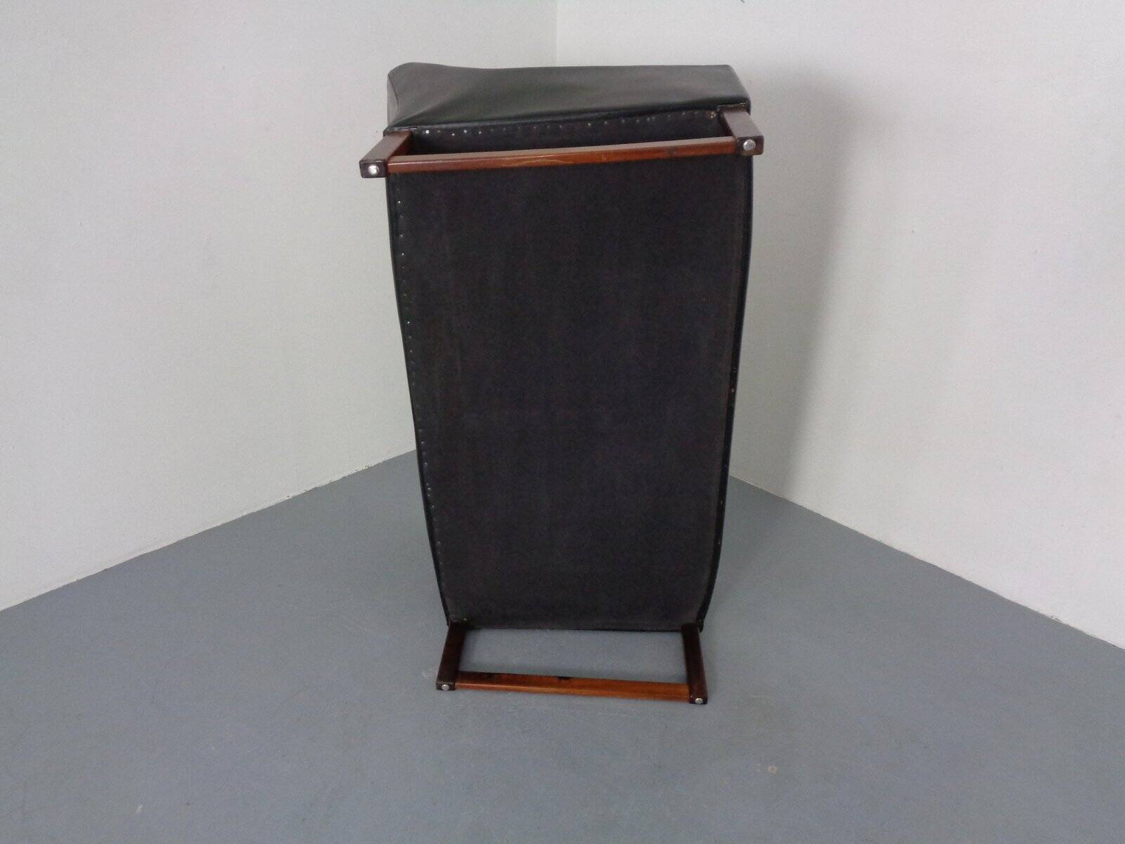 Mid-Century Rosewood & Leather 2-Seater Sofa by Rudolf Glatzel for Kill International, 1960s