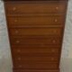 Weekly chest of drawers with secret shelf and its 7 drawers, made in the old-fashioned way from solid wood with knob