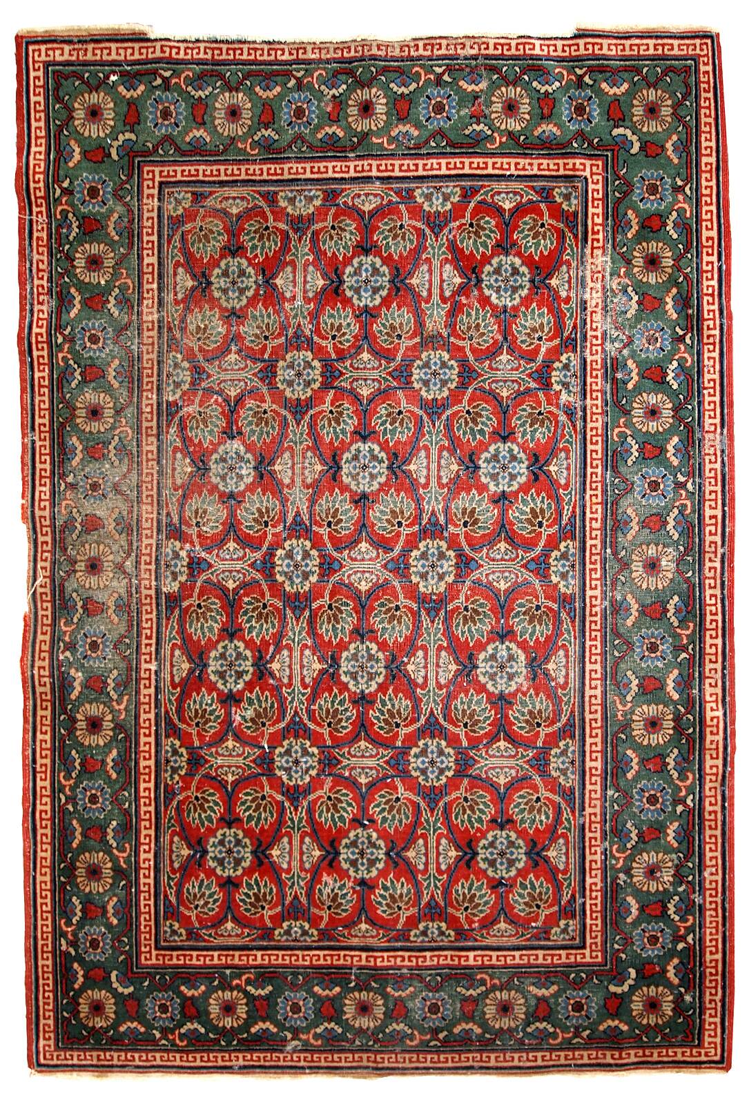 Tapis Antique Khotan d'Asie Centrale, Années 1900, Élégance Authentique