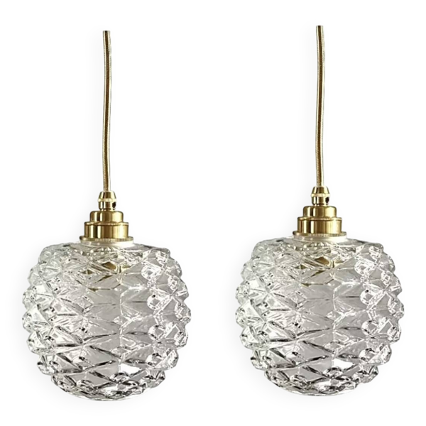 Lot de deux baladeuses vintage pomme de pin
